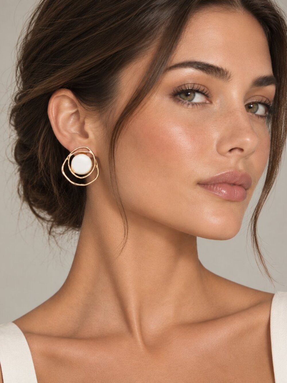 Wire Ripple Pearl Earrings Anthropologie
